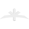 Ekena Millwork Davenport Architectural Grade PVC Gable Bracket, 48"W x 18"H x 2"D x 4"F, 9/12 Pitch GBP048X18X0204DAV00 - alternate 2
